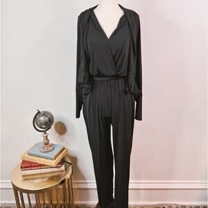 Kobi Halperin Womens Jumpsuit Sheer Overlay Bolero Combo Stretch Size XS Jersey
